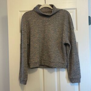 Multicolor High Neck Sweater